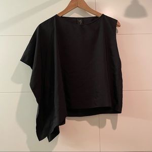 Zero + Maria Cornejo asymmetrical black top, Size 2